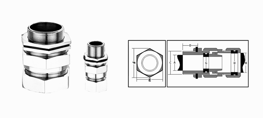 Double Compression Type Cable Gland